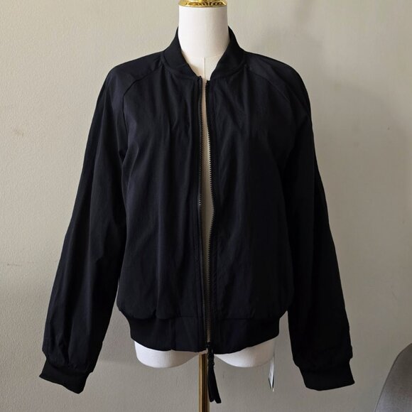 NWT Halara Black Performance Bomber Jacket - Picture 5 of 13